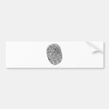Thumb Print Bumper Sticker