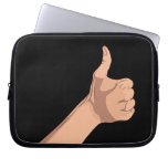 Thumbs Up Hand Sign Gesture Computer Sleeve