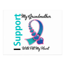 Thyroid Cancer I Support My Grandmother Post Card