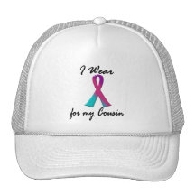 Thyroid Cancer I WEAR THYROID RIBBON 1 Cousin Hat