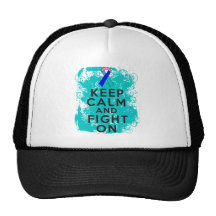 Thyroid Cancer Keep Calm and Fight On Hat
