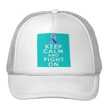 Thyroid Cancer Keep Calm and Fight On Hats