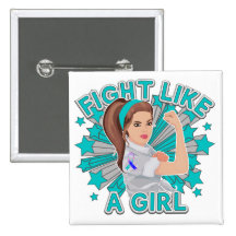 Thyroid Cancer Modern Rosie Fight Pins