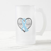 Thyroid Disease Heart Ribbon Collage Coffee Mug