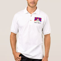 Tibetan Flag - FREE TIBET! Polo T-shirt