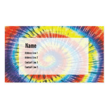 Tie Dye Business Card
