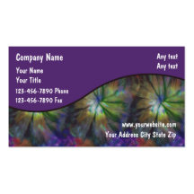 Tie Dye Business Cards
