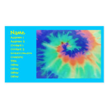 Tie Dye Look Business Cards