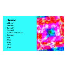 Tie Dye, Name, Address 1, Address 2, Contact 1,... Business Cards