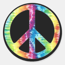 Tie Dye Peace Sign sticker