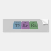 Tierra as Titanium Erbium Radium Bumper Stickers