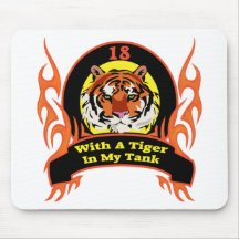 Tiger 18th Birthday Gifts Mousepads