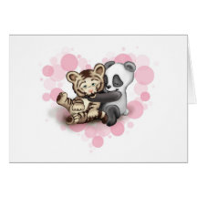Tiger and Panda Card