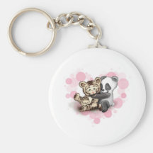 Tiger and Panda Key Chains