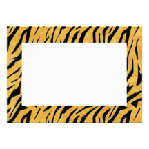 Tiger Border Invitation