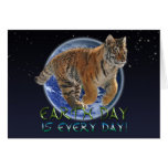 Tiger Cub Earth Day Endangered Species Card