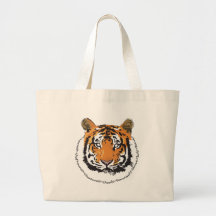 Tiger Face Tote Bag