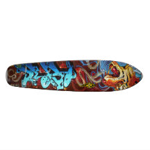 Tiger Graffiti Sk8 Deck Custom Skateboard