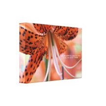 Tiger Lily canvas Canvas Print