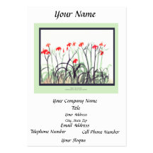 Tiger Lily Garden Chubby Business Card