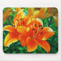 "Tiger lily" Mouse Pads