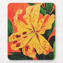 Tiger Lily Mouse Pads