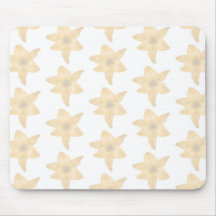 Tiger Lily Pattern in Pastel Shades. Mousepad