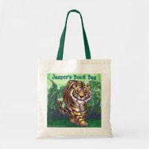 Tiger Personalised Book Bag