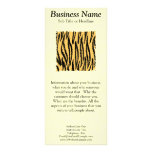Tiger Print Pattern. Orange and Black. Rack Card