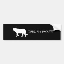 Tiger Woods Bumper Sticker