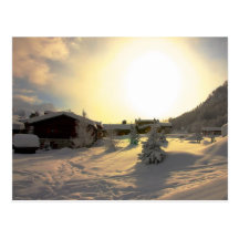 Tignes Les Bois Winter Post Card