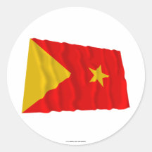 Tigray Waving Flag Sticker