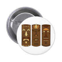 Tiki God & Goddess Pin