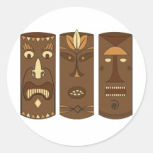 Tiki God & Goddess Sticker
