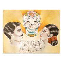 "Til Death Do Us Part" Wedding Invitation