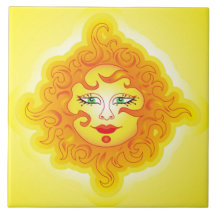 Tile Abstract Sun