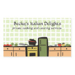 tile kitchen cooking tomato sauce business cards