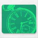 Tilting Clock Pocket Watch Face Timepiece Mousepad