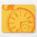Tilting Clock Pocket Watch Face Timepiece Mousepads