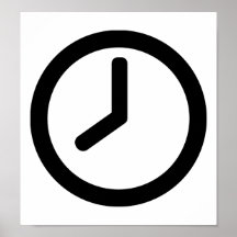 Time clock print