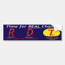 Time for Real Change Bumper Stickers