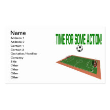 Time For Some Action Business Card Template