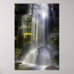 Time Lapse Watefall Rainbow Poster