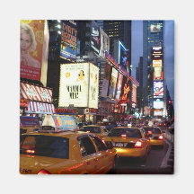 Time Square Taxis Magnet