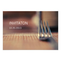 Time to Eat Photography Art Invitation