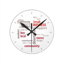 Time to Support Your Local Small Business Clock