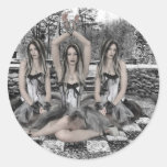 TIMES THREE ROUND STICKER