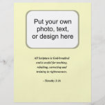 TIMOTHY 3:16 CUSTOM FLYER