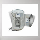 Tin Can Phone (Can you hear me NOW?) Print