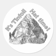 Tinfoil Hat Time Sticker
